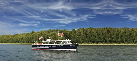 Thursday, May 23. . Fish creek scenic boat tours